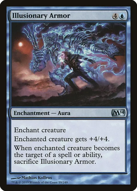 Illusionary Armor, Magic card M14 59 — Magic 2014 set