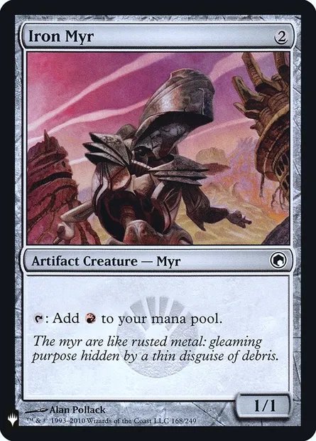 Iron Myr, Magic card PLST SOM-168 — The List set
