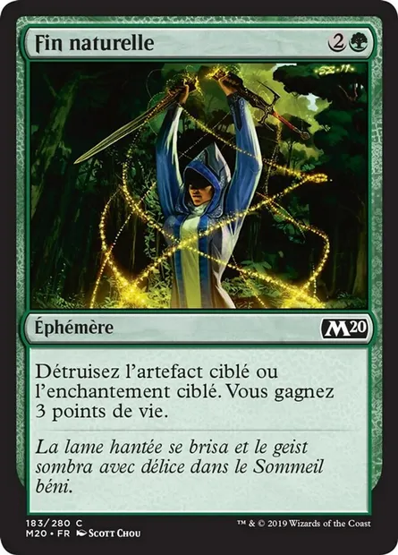 Fin naturelle, carte Magic M20 183 — extension Core Set 2020
