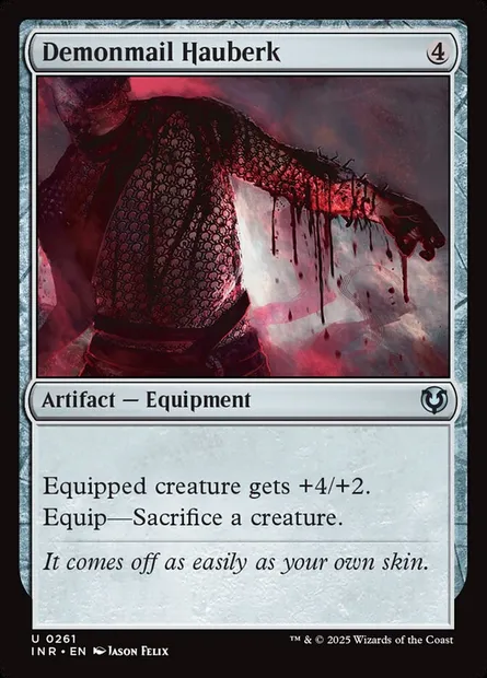 Haubert de maille de démon, carte Magic INR 261 — extension Innistrad Remastered