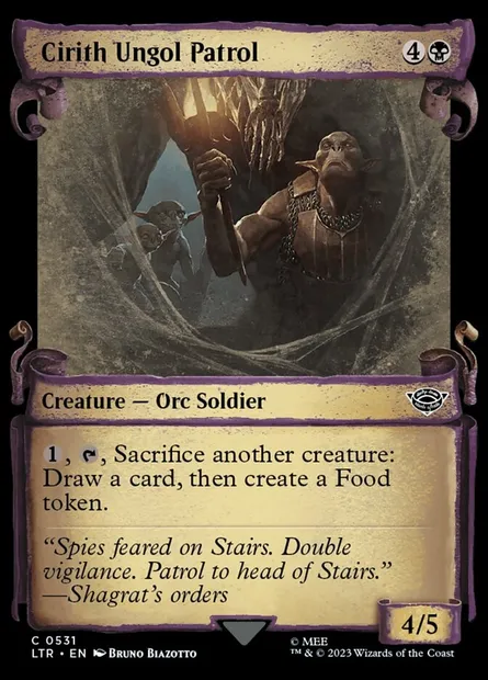 Cirith Ungol Patrol, Magic card LTR 531 — The Lord of the Rings: Tales of Middle-earth set