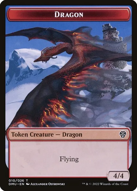 Dragon, Magic card TDMU 10 — Dominaria United Tokens set