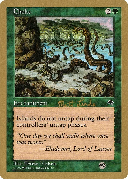 Choke, Magic card WC99 ml219sb — World Championship Decks 1999 set