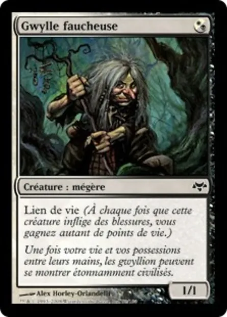 Gwylle faucheuse, carte Magic EVE 92 — extension Coucheciel