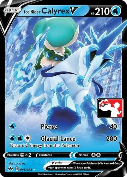 Ice Rider Calyrex V, Pokémon card PPS 045 — Play! Pokémon Prize Pack Series set