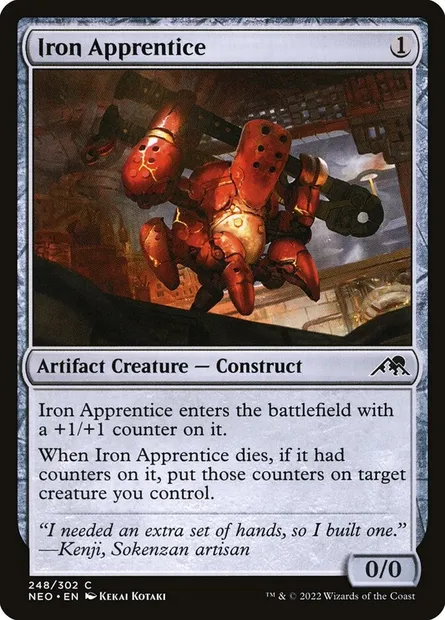 Iron Apprentice, Magic card NEO 248 — Kamigawa: Neon Dynasty set