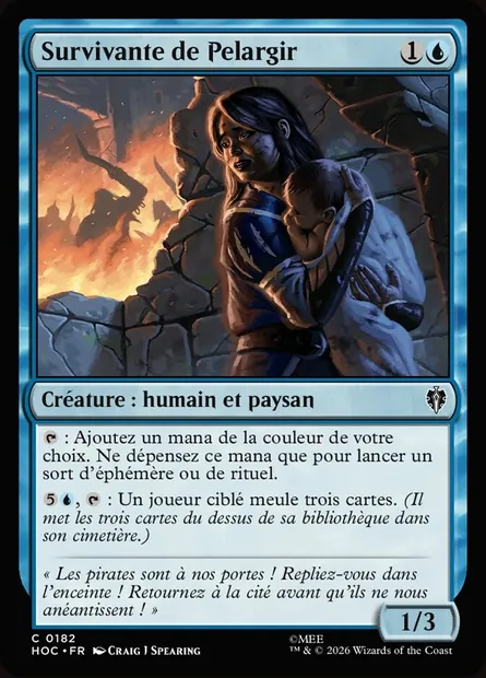 Survivante de Pelargir, carte Magic HOC 182 — extension The Hobbit Eternal