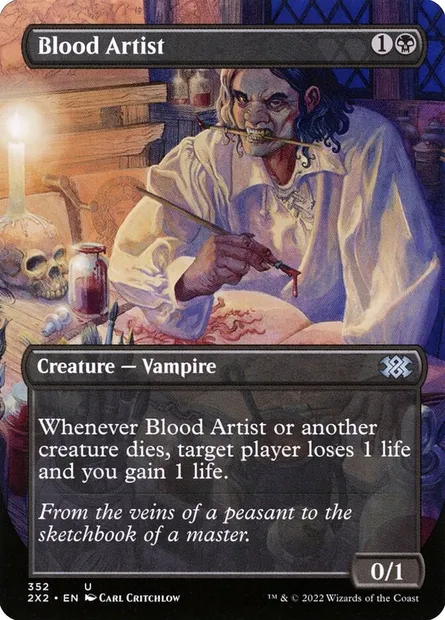 Blood Artist, Magic card 2X2 352 — Double Masters 2022 set