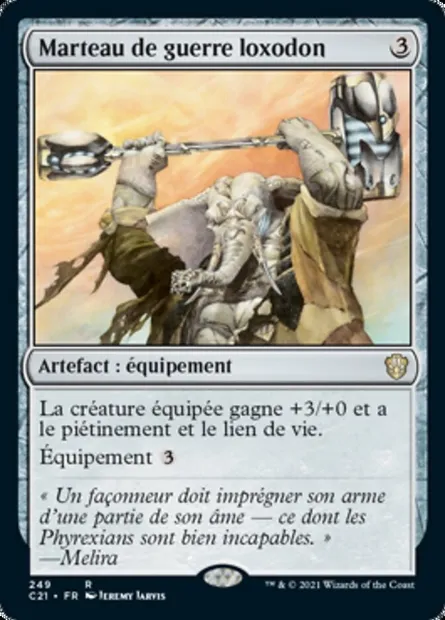 Marteau de guerre loxodon, carte Magic C21 249 — extension Commander 2021