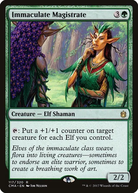 Magistrat immaculé, carte Magic CMA 117 — extension Commander Anthology