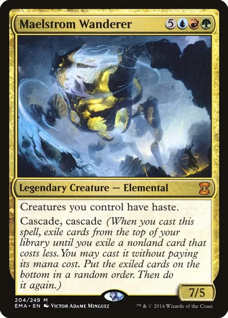 Maelstrom Wanderer, Magic card EMA 204 — Eternal Masters set