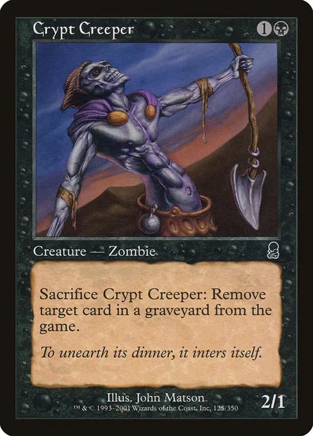 Crypt Creeper, Magic card ODY 125 — Odyssey set