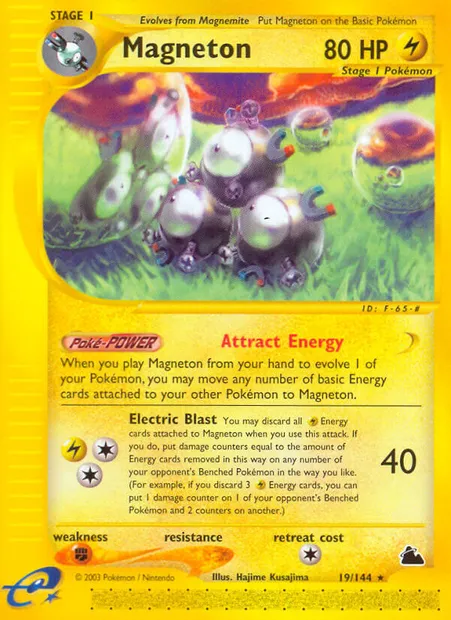 Magnéton, carte Pokémon SK 19 — extension Skyridge