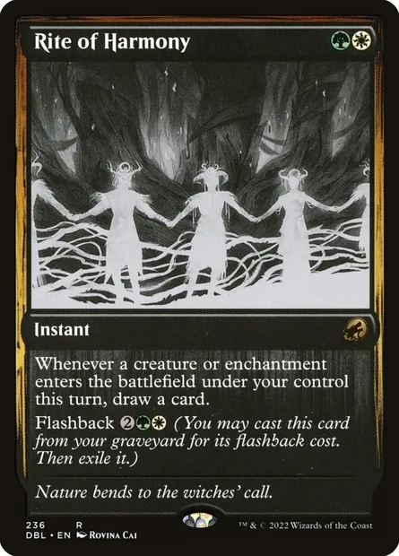 Rite de l'harmonie, carte Magic DBL 236 — extension Innistrad : Double Programme
