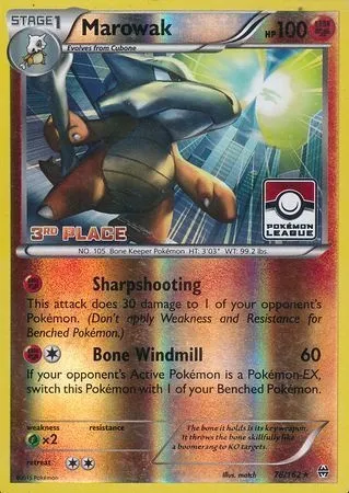 Ossatueur, carte Pokémon LGP 078-3 — extension League Promos