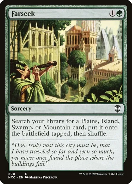 Farseek, Magic card NCC 290 — New Capenna Commander set