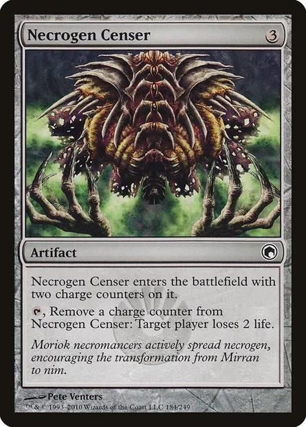 Necrogen Censer, Magic card SOM 184 — Scars of Mirrodin set