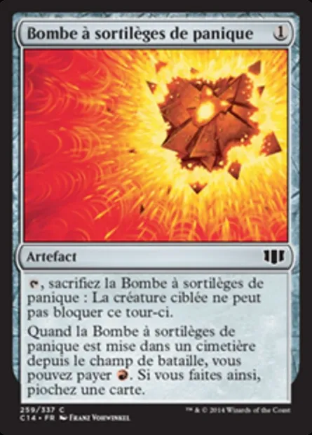 Bombe à sortilèges de panique, carte Magic C14 259 — extension Commander 2014