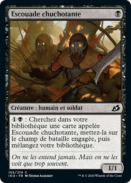 Escouade chuchotante, carte Magic IKO 105 — extension Ikoria: Lair of Behemoths