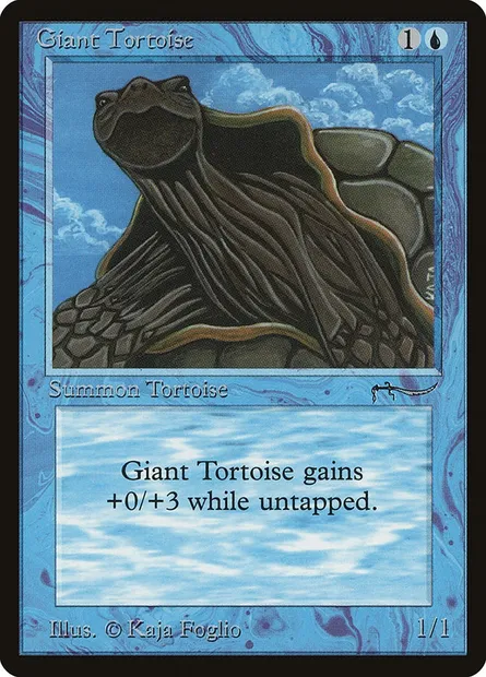 Giant Tortoise, Magic card ARN 15† — Arabian Nights set