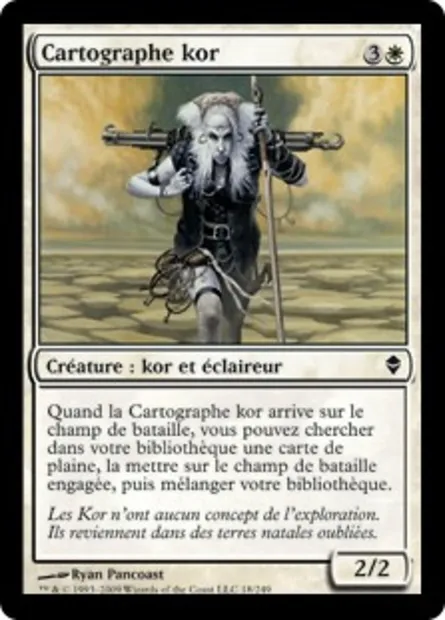 Cartographe kor, carte Magic ZEN 18 — extension Zendikar
