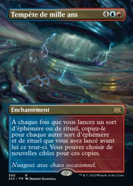 Tempête de mille ans, carte Magic 2X2 390 — extension Double Masters 2022