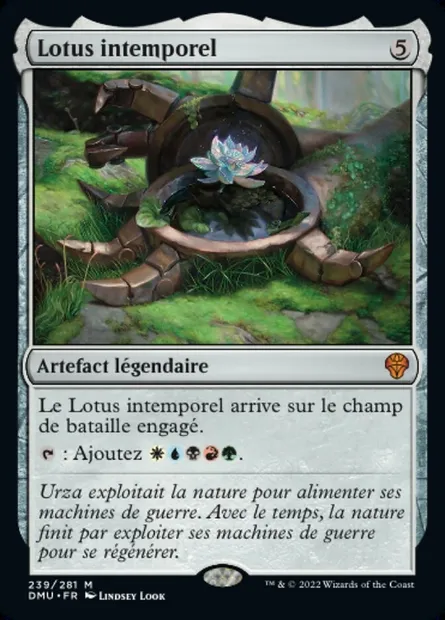 Lotus intemporel, carte Magic DMU 239 — extension Dominaria Uni