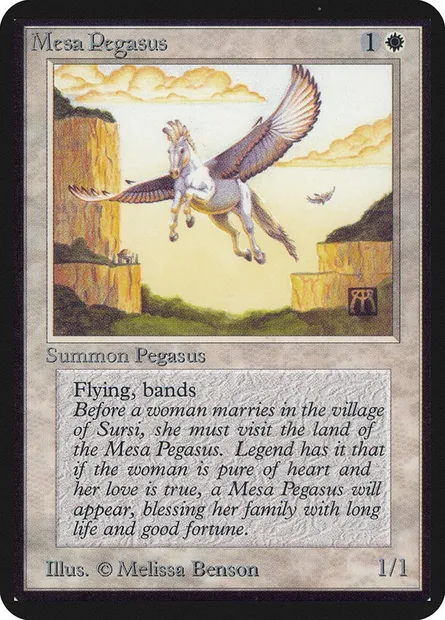 Mesa Pegasus, Magic card LEA 28 — Limited Edition Alpha set
