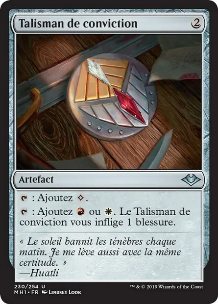 Talisman de conviction, carte Magic MH1 230 — extension Horizons du Modern