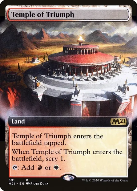 Temple of Triumph, Magic card M21 391 — Core Set 2021 set