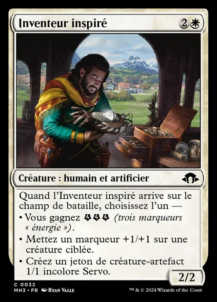 Inventeur inspiré, carte Magic MH3 32 — extension Modern Horizons 3
