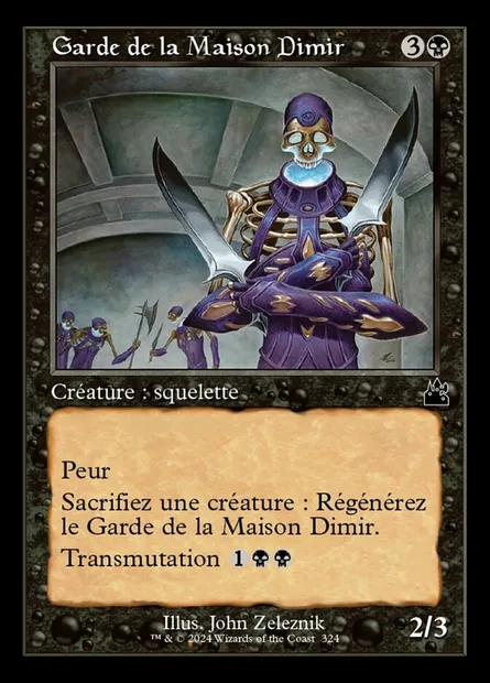 Garde de la Maison Dimir, carte Magic RVR 324 — extension Ravnica Remastered