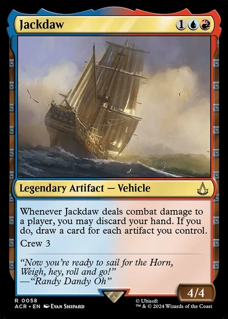 Jackdaw, Magic card ACR 58 — Assassin's Creed set