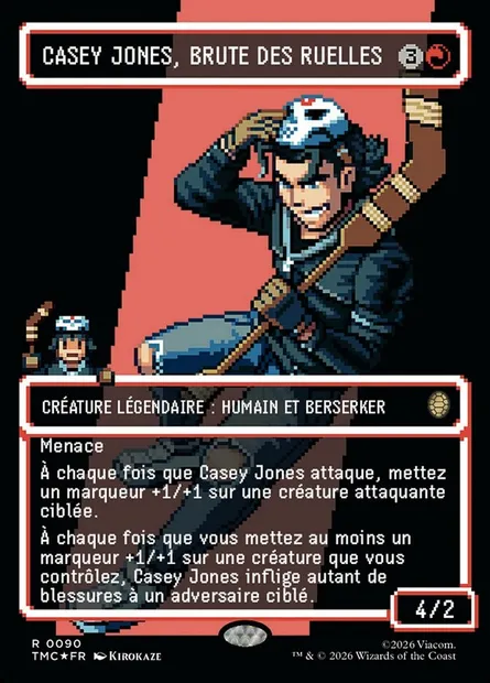 Casey Jones, brute des ruelles, carte Magic TMC 90 — extension Teenage Mutant Ninja Turtles Eternal