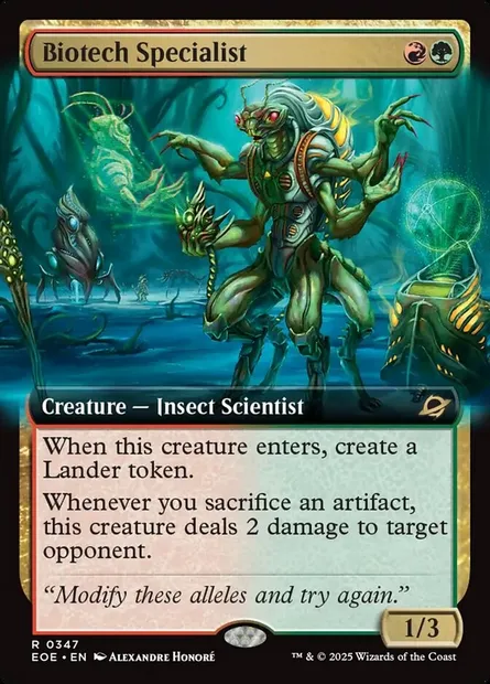 Biotech Specialist, Magic card EOE 347 — Edge of Eternities set