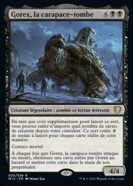 Gorex, la carapace-tombe, carte Magic MIC 20 — extension Midnight Hunt Commander