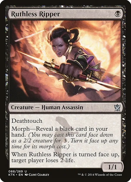Ruthless Ripper, Magic card KTK 88 — Khans of Tarkir set