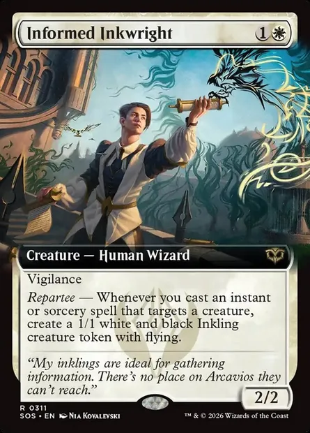Informed Inkwright, Magic card SOS 311 — Secrets of Strixhaven set