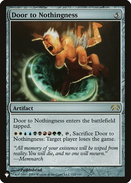 Door to Nothingness, Magic card PLST HOP-112 — The List set