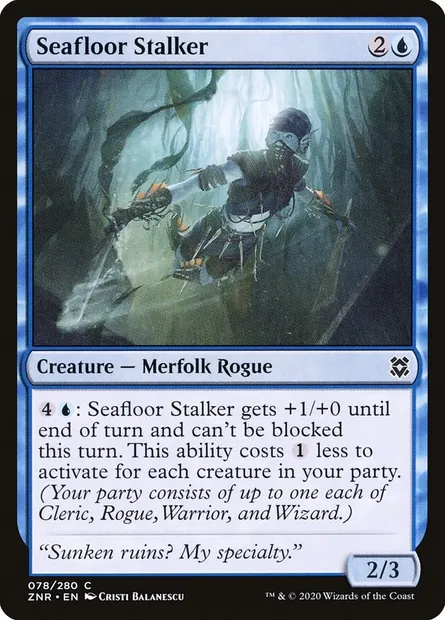 Seafloor Stalker, Magic card ZNR 78 — Zendikar Rising set