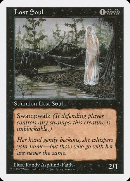 Lost Soul, Magic card 5ED 175 — Fifth Edition set