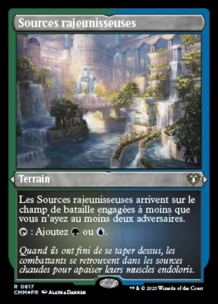 Sources rajeunisseuses, carte Magic CMM 617 — extension Commander Masters