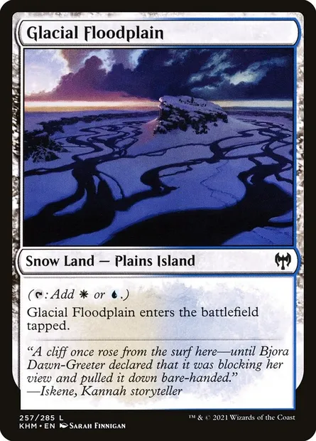 Glacial Floodplain, Magic card KHM 257 — Kaldheim set