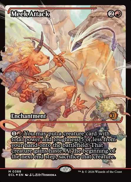 Attaque modeste, carte Magic ECL 388 — extension Lorwyn Eclipsed