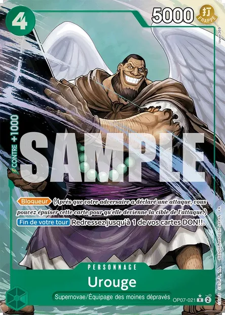 Urouge, carte One Piece OP07-021 — extension 500 YEARS IN THE FUTURE