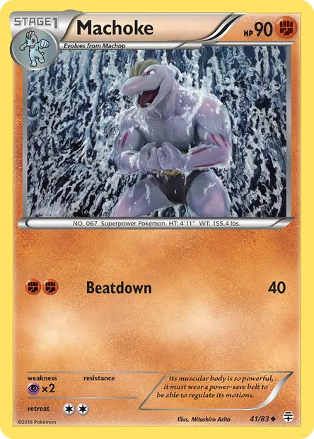 Machoke, Pokémon card GEN 41 — Generations set