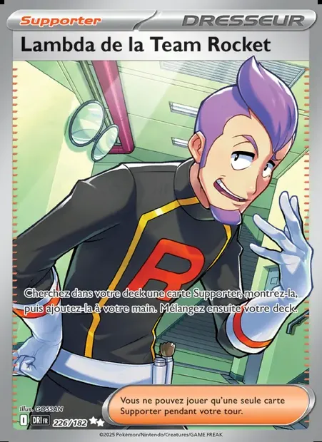 Lambda de la Team Rocket, carte Pokémon DRI 226 — extension Rivalités Destinées