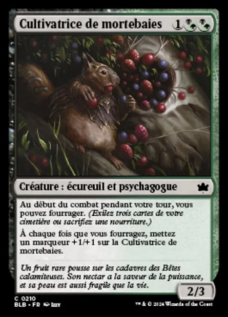 Cultivatrice de mortebaies, carte Magic BLB 210 — extension Bloomburrow