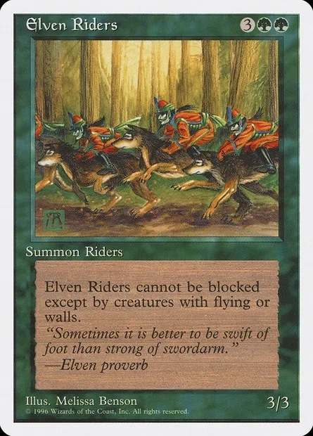 Elven Riders, Magic card ITP 40 — Introductory Two-Player Set set