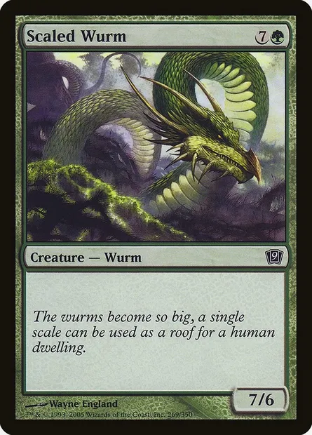 Scaled Wurm, Magic card 9ED 269★ — Ninth Edition set